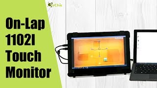 GeChic How to Set Up a Dual Touch Monitor with OnLap 1102I Portable Monitor and Surface Pro 3 [upl. by Aimehs374]