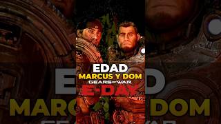 La EDAD de MARCUS y DOM en GEARS OF WAR EDAY shorts videojuegos gaming curiosidades [upl. by Tallulah]