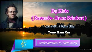 Dạ KhúcSerenade Karaoke Tone Nam Cm [upl. by Nyl257]