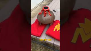 CAPTAIN MAGMA IN REAL LIFE KRAKATOA  spongebob fireworks helmet spongebob krakatoa captainmagma [upl. by Mag]