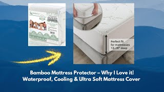 SlumberOwl Bamboo Mattress Protector–Waterproof Cooling amp Ultra Soft amp Why You NEED This [upl. by Eelrebmik]