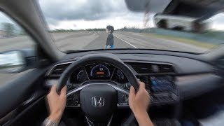 Hondas Collision Mitigation Braking System  POV Test Drive Binaural Audio [upl. by Waldo]