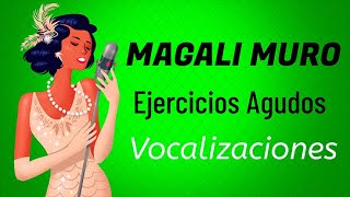 CLASES DE CANTO │ MAGALI MURO │ VOCALIZACIONES AGUDOS PRINCIPIANTES [upl. by Roxanna898]