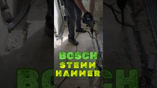 Bosch Stemmhammer in Aktion DIY Zementestrich mühelos entfernen diy bosch handwerk [upl. by Soraya]