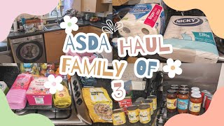 Asda Food Haul  For 2 Weeks Ahead amp Top Up Shop with Prices  At Home With Mercedes [upl. by Znieh]