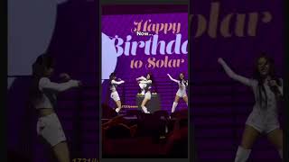 only mamamoo saying happy birthday to Solar during a live performance [upl. by Ashti236]