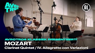 Mozart  Clarinet Quintet IV Allegretto con Variazioni  Gerbrich Meijer amp Felix Quartet [upl. by Llenrod]