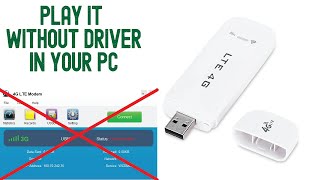 LTE 4G USB modem with wifi Router use without Driver in your laptop computer Driver Problem Solution [upl. by Nodnol123]