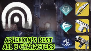 Legend Lost Sector Aphelions Rest on all Classes  Destiny2 Season of the Wish [upl. by Esilahs]