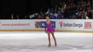 Finlandia Trophy 2012 Espoo 7102012 Ladies Free Skating Julia Lipnistkaia RUS [upl. by Yruama]