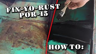 How to Treat Surface Rust  Por15 [upl. by Martainn]