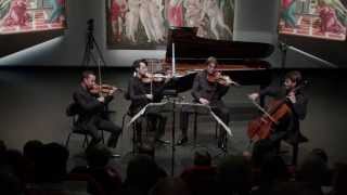 The Ebène Quartet plays Mozart quartet Nr16 Eb major [upl. by Richard221]