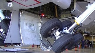 Boeing 757 Landing Gear Demonstration Detailed Gear Swing [upl. by Erica]