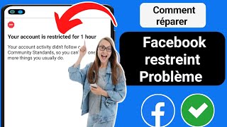 Comment réparer votre compte Facebook restreint pendant 2 jours  Problème de réaction Facebook 2024 [upl. by Nairb]