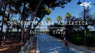 Tortoreto  Alba Adriatica Lungomare Seafront Abruzzo Italy 4K Tour [upl. by Poucher]