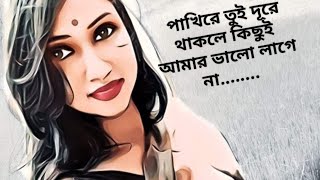 পাখিরে তুই দূরে থাকলে কিছুই আমার ভালো লাগে না pakhi re tui dure thakle kichui amar valo lage na [upl. by Broeker]