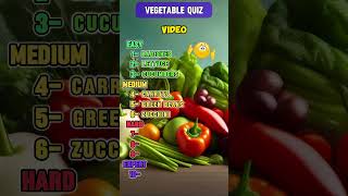 Vegetable Quiz Can you name 9 vegetables in 60 seconds [upl. by Yesmar]