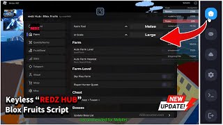 New REDZ HUB Blox Fruits Script For Delta Executor Latest Update  Best Delta Script For Roblox [upl. by Ddet407]