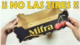 IDEA FÁCIL Y RÁPIDA RECICLANDO CAJA DE FRUTA [upl. by Dnama]