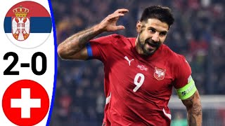 Serbia vs Switzerland 20 Aleksandar Mitrović Goal All Goals and Extended Highlights [upl. by Inimak]