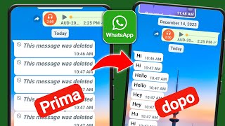 Tutorial  Come RECUPERARE i messaggi CANCELLATI su WhatsApp e Molto Altro [upl. by Kelam]