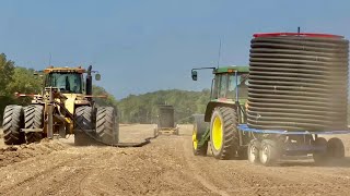 Two Stringer Carts One Tile Plow [upl. by Velleman814]