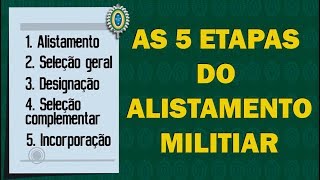 AS 5 ETAPAS DO ALISTAMENTO MILITAR [upl. by Lajet325]