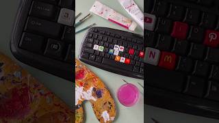 customised keyboard part 10 art acrylic drawing artist acrylicdrawing acrylicpainting paintin [upl. by Arny587]