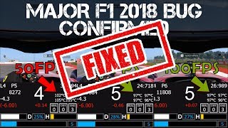 THEY FIXED IT  F1 2018 FPS Tyre Temp Bug Fix Comparison [upl. by Catlin967]