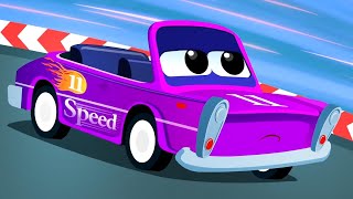 Sport Car Rhyme Car Racing Song and Vehicle Cartoons for Babies [upl. by Althee842]