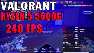 RYZEN 5 5600G Vega 7  Valorant  1080p  768p low settings  How I got 240 fps [upl. by Ativet167]