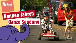 Straßenrennen mit Fahrrädern GoKart und Kickboards  Der Elefant  WDR [upl. by Ynalem]