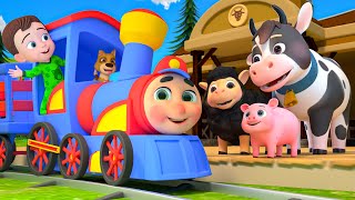 Train Choo Choo Song  MORE Funny Nursery Rhymes amp Kids Songs [upl. by Winthrop]