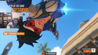 What the PRO Tracer looks like in Overwatch 2  POTG HYDRON TRACER GAMEPLAY SEASON 12 TOP 500 [upl. by Tremaine757]