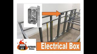 Electrical Boxes for DIY Outdoor Kitchen Frame Kits [upl. by Tabb]