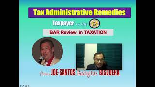 Contesting TAX Assessments  TAXATION ADMINISTRATIVE REMEDIES Dean JoeSantos Balagtas Bisquera [upl. by Colner198]