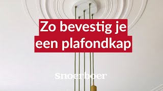 Hoe bevestig ik een plafondkap  Snoerboer [upl. by Yakcm877]