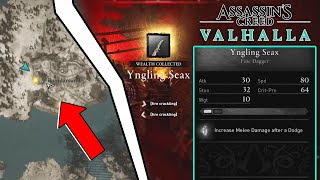 quotYngling Seaxquot Fine Dagger Location Guide  Assassins Creed Valhalla [upl. by Ennoid]