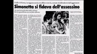 Delitto via Poma quotSimonetta si fidava dellassassinoquot La Stampa 17 Agosto 1990 [upl. by Reiss]