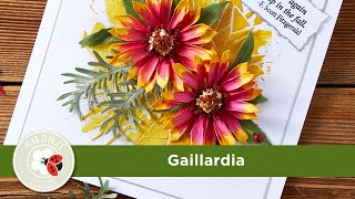 UPDATED Spellbinders Gaillardia from Susans Autumn Flora by Susan TierneyCockburn HowTo [upl. by Hardwick522]