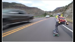 Fresh Pavement  Downhill Longboarding  Crash [upl. by Novaat83]