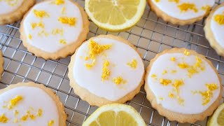 Lemon Cookies Recipe with Icing [upl. by Wettam]