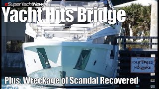 Yacht Crashes into Bridge in Miami  Wreckage of Beached Yacht Recovered  Sy News Ep316 [upl. by Deeanne]