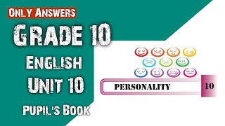 Grade 10 English Pupils Book Unit 10 Answers  Grade 10 Unit 10 Answers [upl. by Ecinahs505]