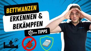 Bettwanzen schnell ERKENNEN amp BEKÄMPFEN in 3 Minuten 👈 Selber machen oder Profi fragen 🆘 [upl. by Gerti]