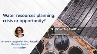 Nicci Russell from Waterwise talks with CIWEM about public engagement in water resource planning [upl. by Anib]