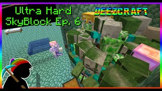 119 Skyblock Improved Mob Farm in ULTRA HARD EP 6 minecraft skyblock [upl. by Adnawak]