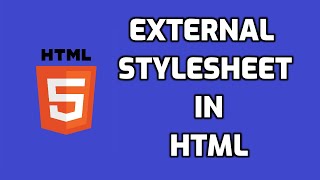 External Stylesheet in HTML [upl. by Blanding]