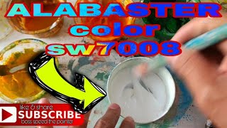 paano mag timpla ng ALABASTER colorhow to mix alabaster color bossspeedthepainter [upl. by Seiter]