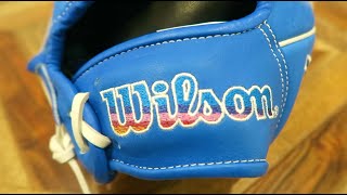 Wilson A2000 Autism Speaks 2022 Baseball Glove  Unboxing and Breaking In [upl. by Silverman]